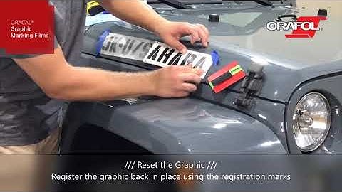 Vinyl Graphic "Hinge Install Method" to a Curved Surface