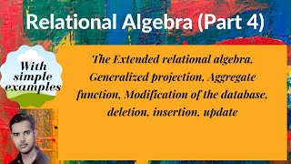 [DB17] The Extended relational algebra, and Modification of the database:deletion, insertion, update