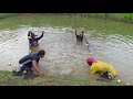 Pescando cachamas en lagos de agropez El Coca Ecuador
