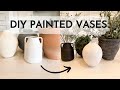 EASY DIY PAINTED VASES *4 TECHNIQUES TO TRANSFORM ANY VASE*