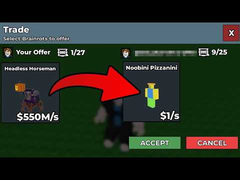 I Accepted Every Trade For 1 Hour In Steal A Brainrot...