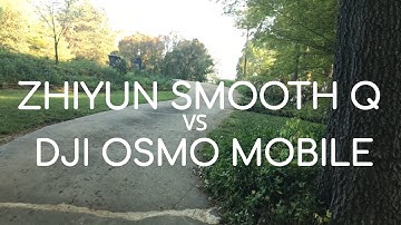 DJI Osmo Mobile vs Zhiyun Smooth Q Gimbal Comparison with Iphone 7 Plus