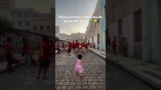 Olívia conhece o maracatu de Recife-PE, Brasil 🇧🇷 | Olivia knows maracatu from Recife 😍