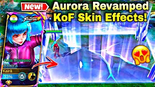 AURORA KOF REVAMPED EFFECTS VS OLD EFFECTS!🧊FULL COMPARISON!💙