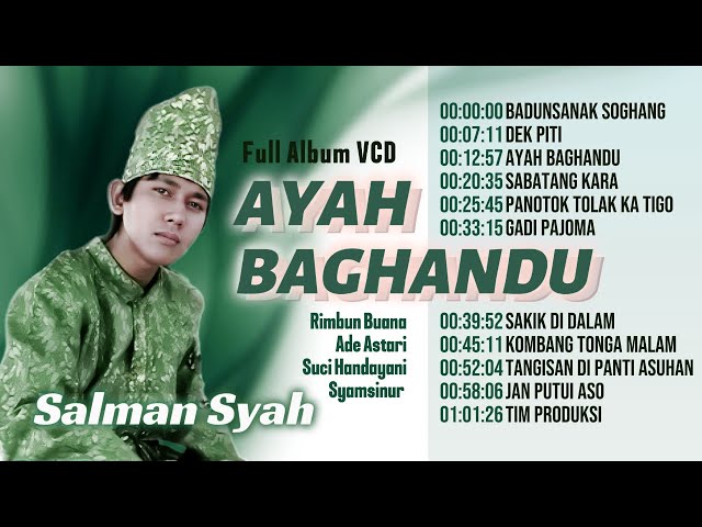 Full Album VCD AYAH BAGHANDU | Lagu Ocu Salman Syah, Rimbun Buana u0026 Ade Astari class=