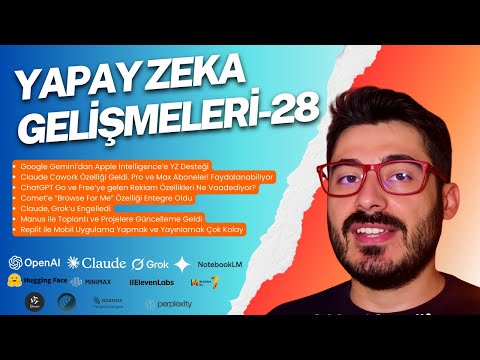Gemini + Apple Intelligence, Claude Cowork, ChatGPT Reklam Dönemi ve Genel YZ Haberleri l 28. Seri