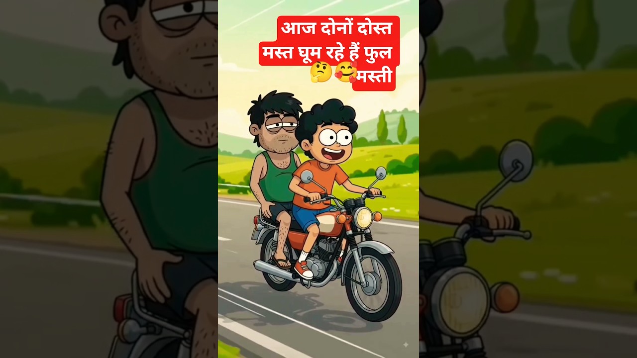 आज दोनों दोस्त घूम रहे हैं 🥰🤔#viral #shorts #cartoon #friends #viralvideo ❤️❤️❤️