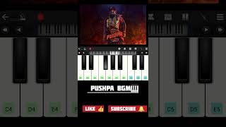 PUSHPA BGM WITH PIANO #shorts #youtubeshorts #pushpa #piano #music