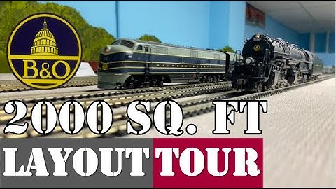 LAYOUT TOUR: 2,000 SQ. FT B&O in HO | Dave Guessford