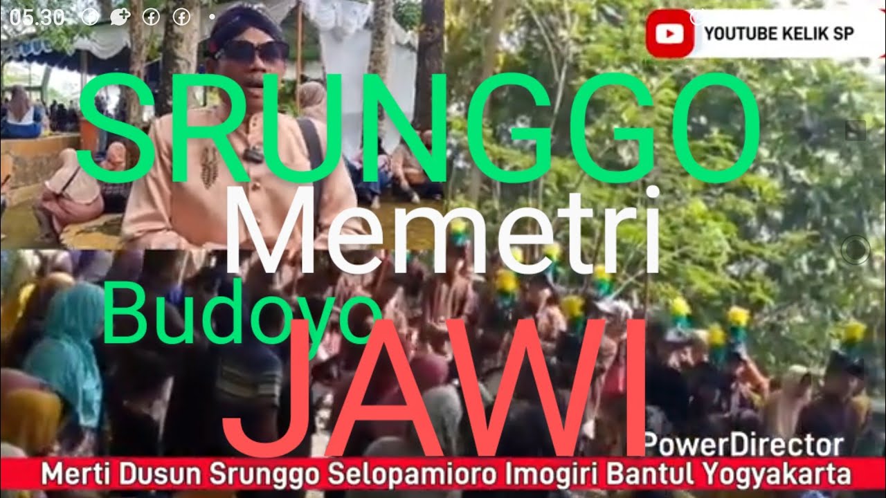 Merti dusun Srunggo Selo Pamioro Imogiri Bantul Yogyakarta