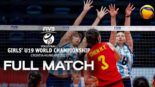 ARG?? vs. CHN?? - Full Match | Girls' U19 World Championship | Pool A