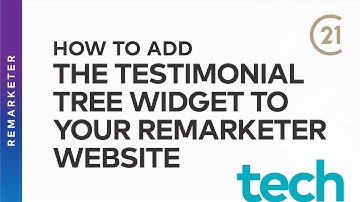 Add the Testimonial Tree Widget to your Remarketer Website