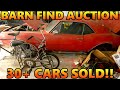 30  Barn Finds ALL SOLD At Auction in Iowa! | Dusty Barn Find Cars SOLD | Classic Car Auction Recap!