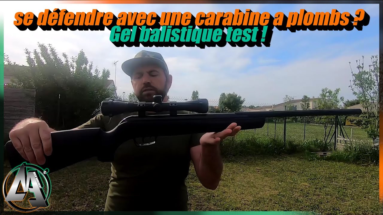 Une carabine a plombs de 20 joules ça peut être létal ? test 