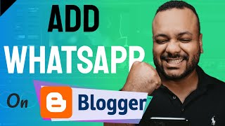 HOW TO Add WHATSAPP BUTTON On BLOGGER Blog screenshot 5