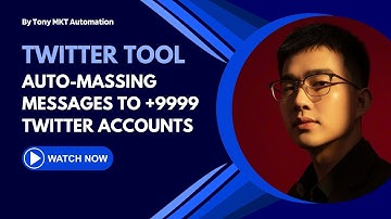 Auto Send Mass Messages to +99999 Twitter Accounts | Best Twitter/X Automation Tool