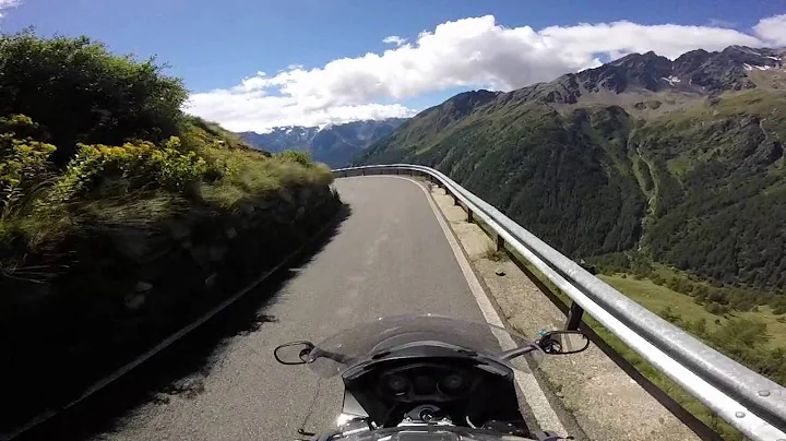 Deanna and Eric motorcycling in Italian Alps