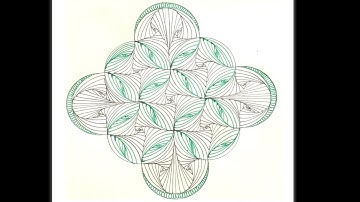 How to draw a Complex Zentangle Paradox / Zentangle Pattern for Beginners