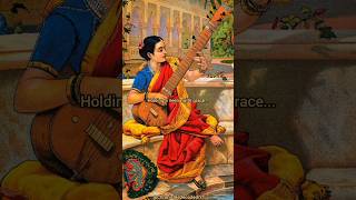 "KADAMBARI PLAYING VEENA" BY RAJA RAVI VARMA #art #indianart #painting #portrait #rajaravivarma #yt
