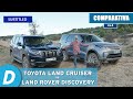 Comparativa 4x4 ¡al límite!: Toyota Land Cruiser vs Land Rover Discovery | Prueba offroad