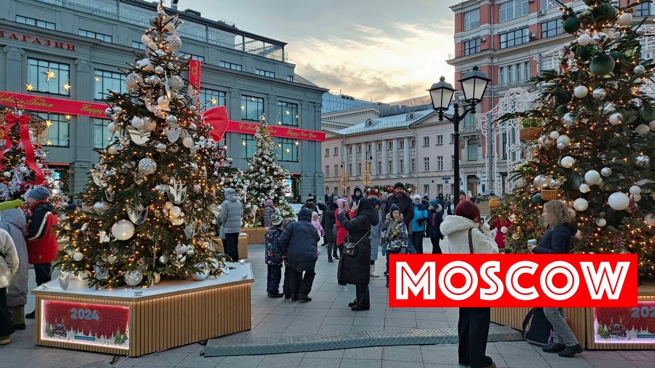 Moscow walk. First day of the new year 2024.