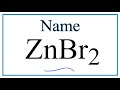Zinc Compounds and Naming Conventions