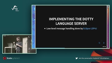 ScalaSphere: Integrating IDEs with Dotty, the experimental Scala compiler by G. Martres