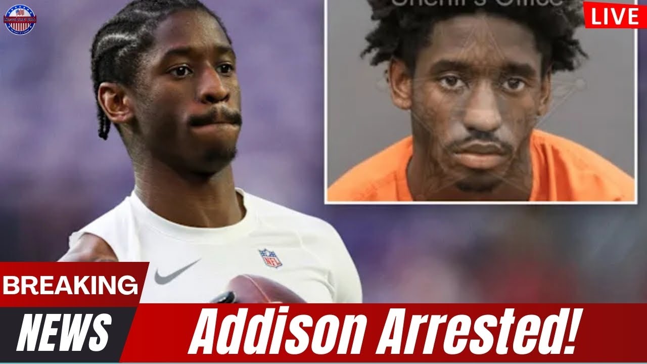 Jordan Addison Arrested! Vikings WR Back in Legal Trouble🔴 LIVE BREAKING NEWS
