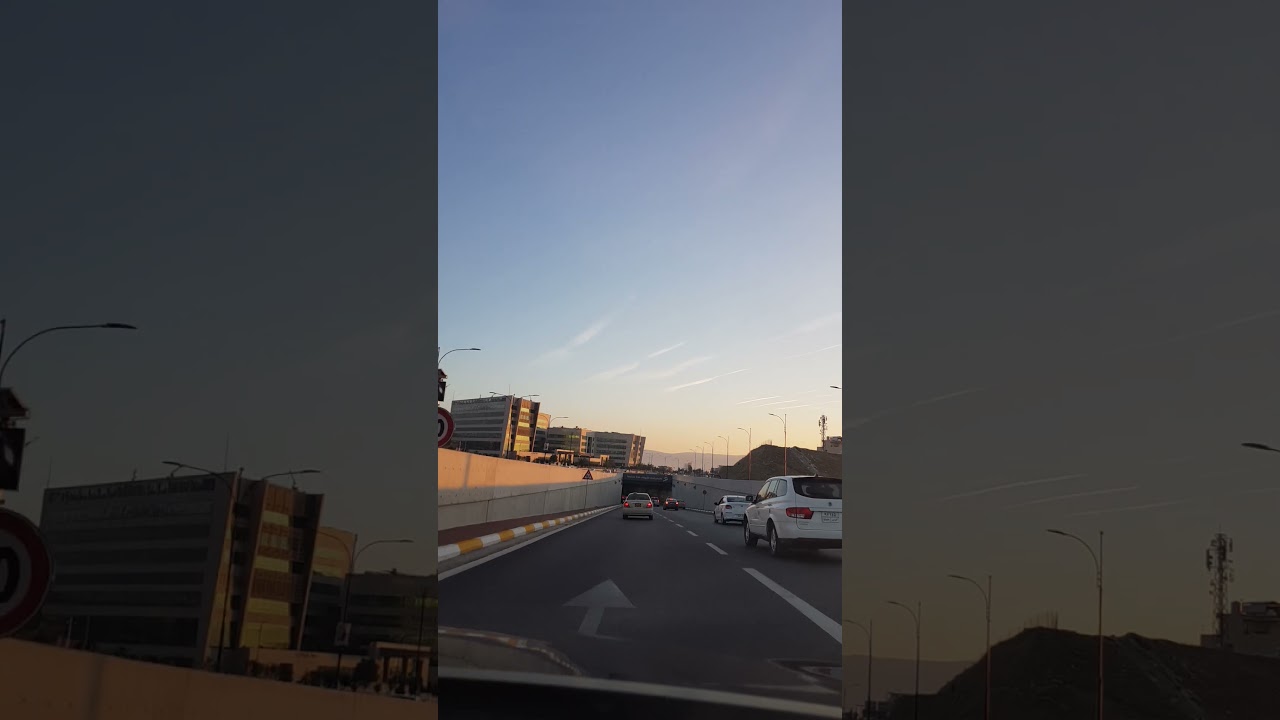 Sulaimani, Kurdistan | Underpass - Car Drive 
