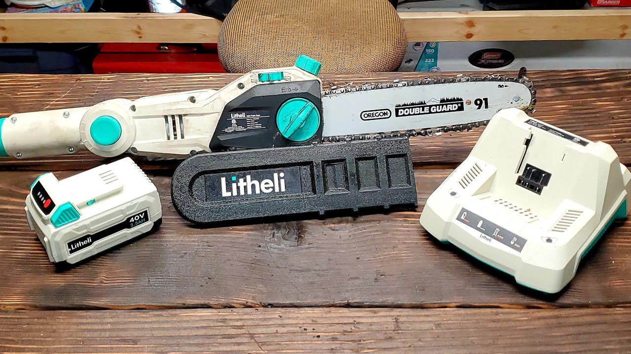 Litheli 40V Pole Saw Review !! - YouTube