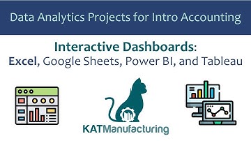 Webinar: Interactive dashboards using Excel featuring KAT Manufacturing projects