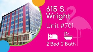 615 S. Wright #701 (2BD/2BA)