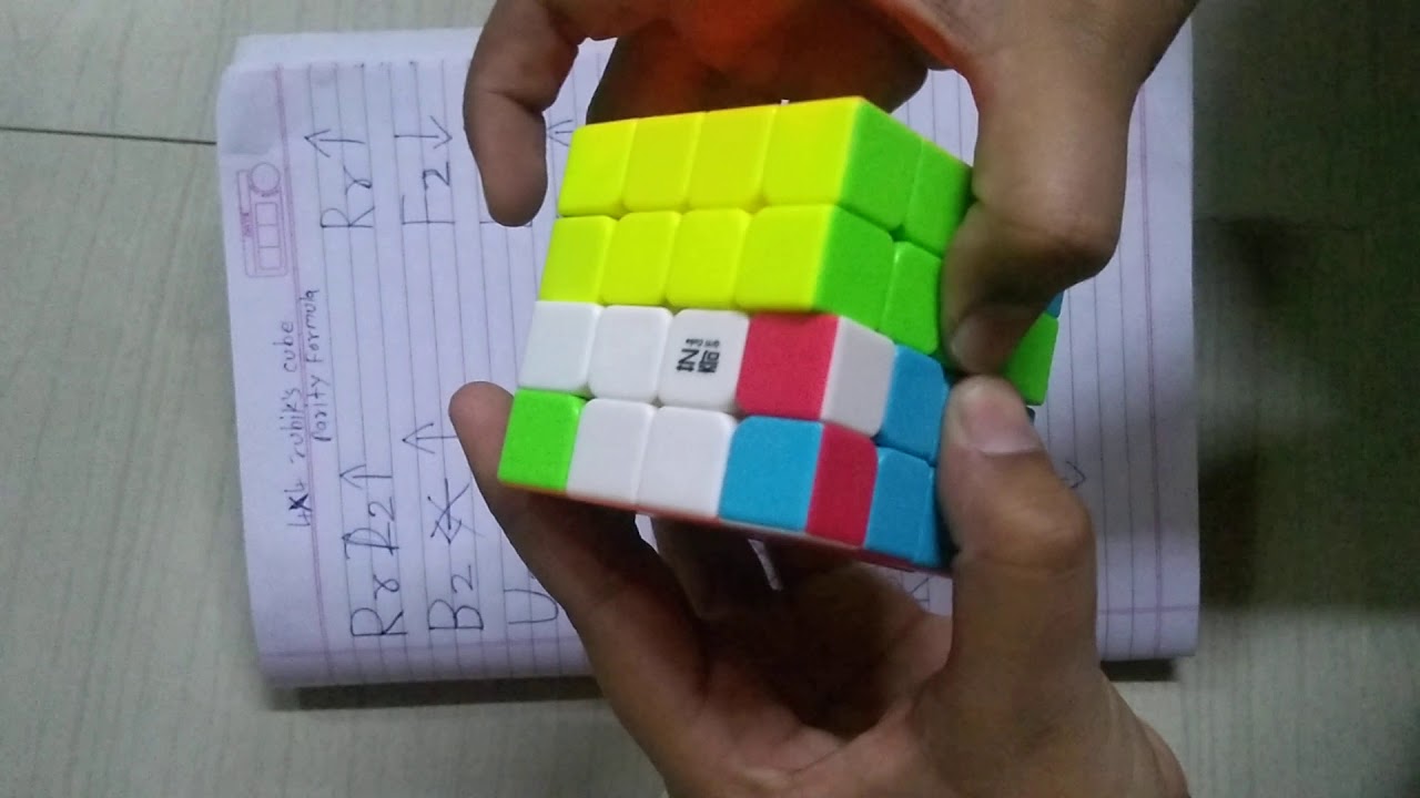 How to solve 4×4 Rubiks cube parity - YouTube
