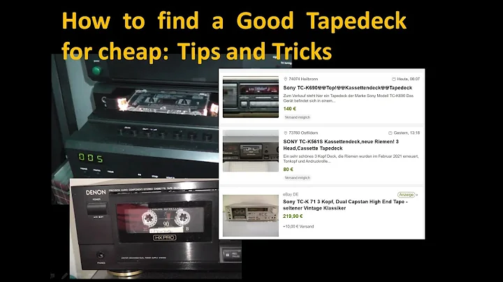 How to find a cheap tape deck: tips and tricks