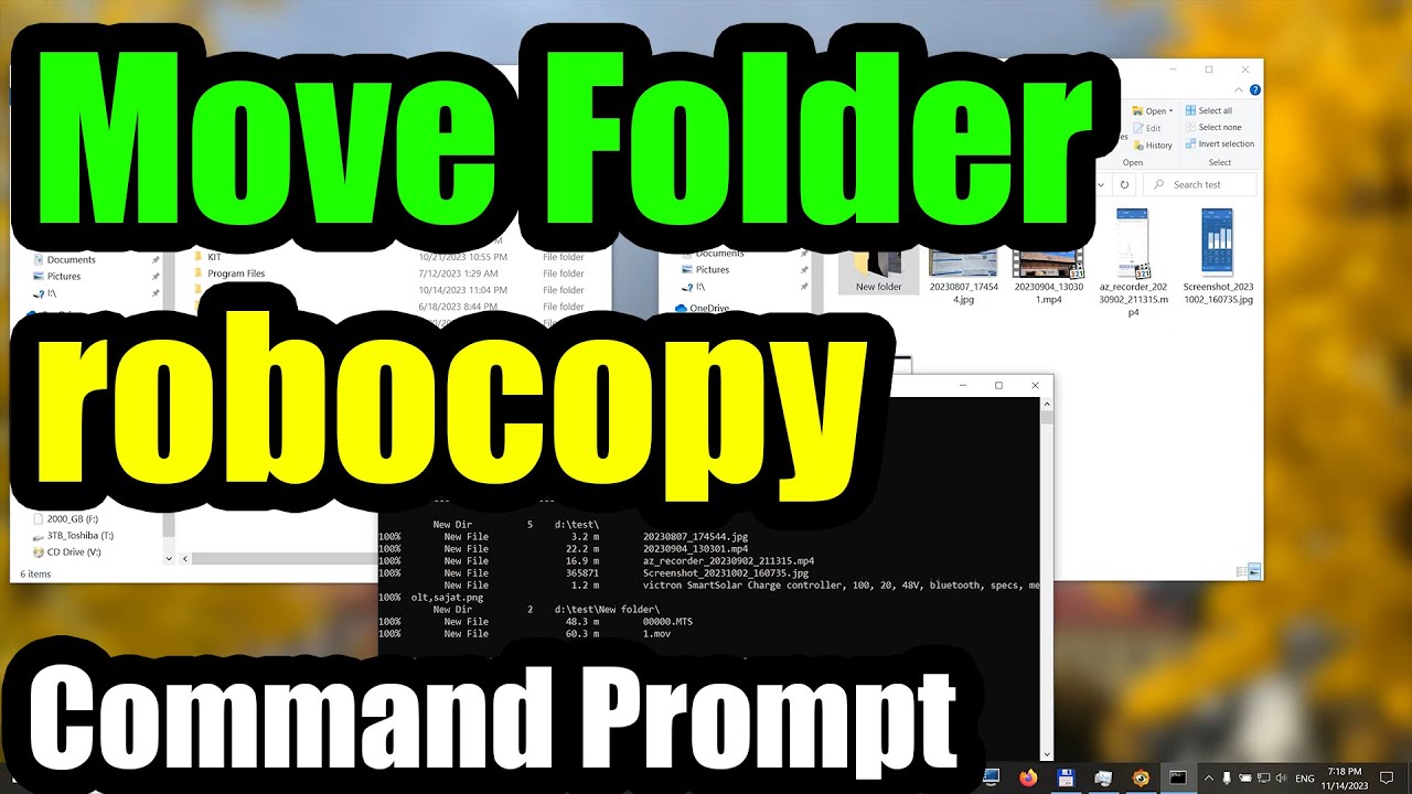 How To Move Folder From One Location To Another robocopy CMD All