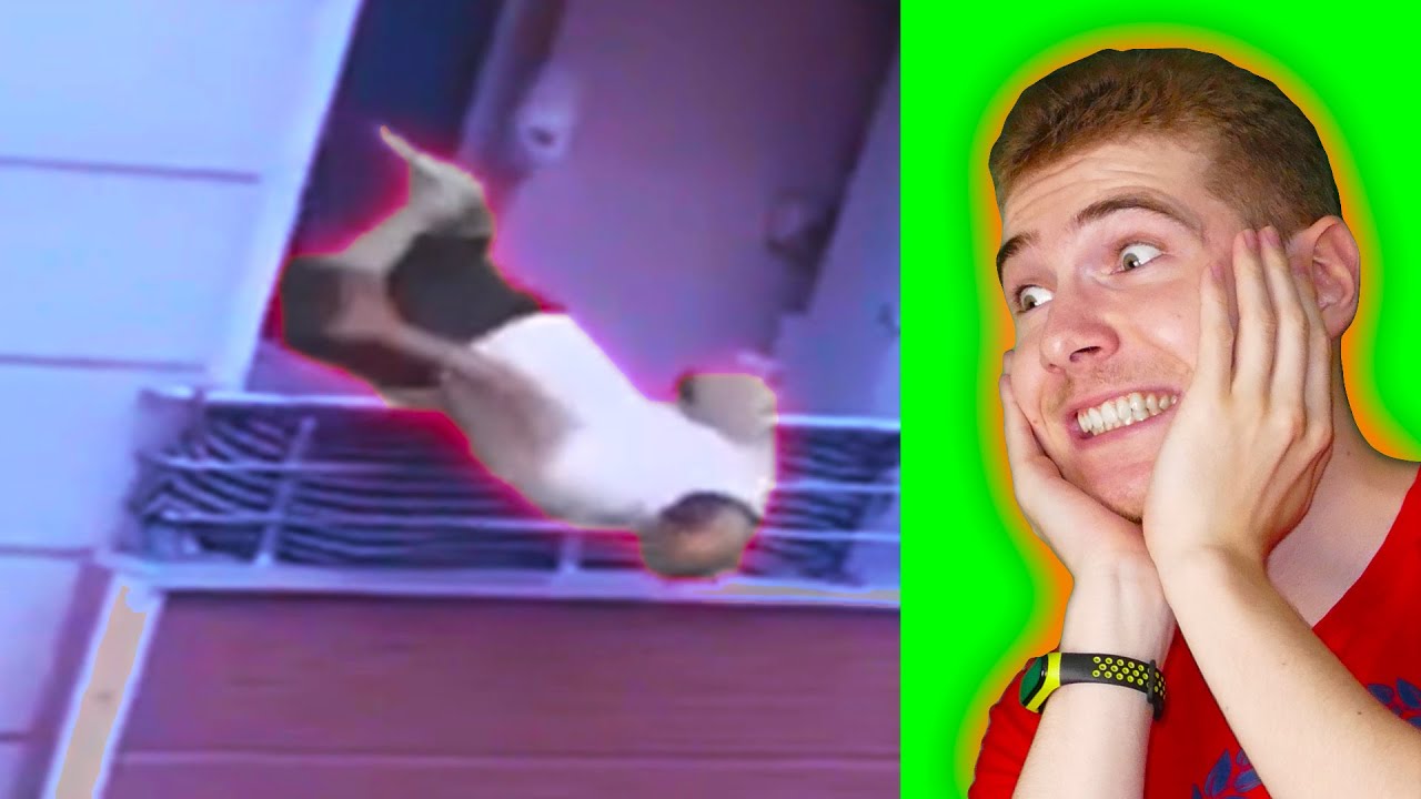 ANGRY GUY FALLS FROM BALCONY YouTube