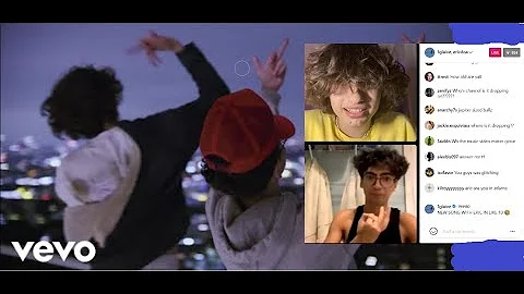 glaive and eric doa on instagram live talk about new song "fuck this town" 7/8/21