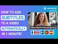 How to add subtitles tos with ai  auto subtitle generator  wavel ai