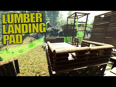 LUMBER LANDING PAD | The Forest | Let's Play Gameplay | S14E20