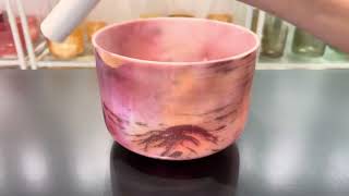 10" C-25 Ruby, Platinum 152268 Crystal Tones® Alchemy Crystal Singing Bowl