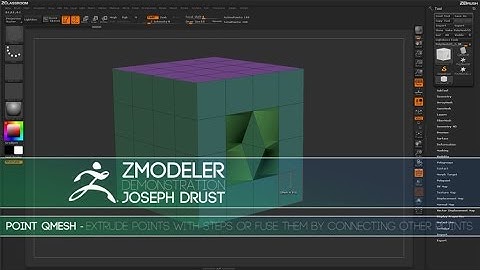 ZBrush ZModeler Point Actions - Point QMesh