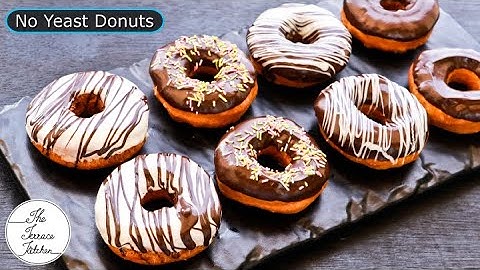 No Yeast Donuts Recipe | Fluffy Donuts Without Eggs & Yeast ~ The Terrace Kitchen