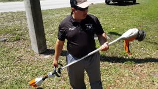 stihl battery powered weed wacker