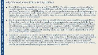 OPTIMUM - An Overview of S/4HANA ICMR (Intercompany Matching and Reconciliation)