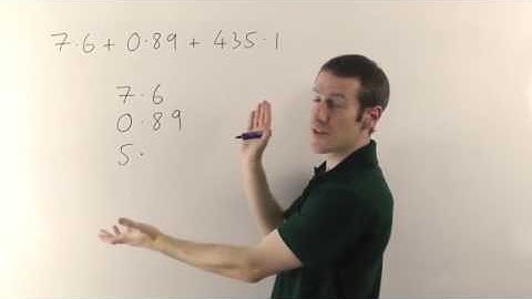 Decimals: Adding And Subtracting (GCSE Maths)