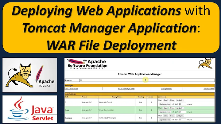 Tomcat - war file deployment [Manager Application]