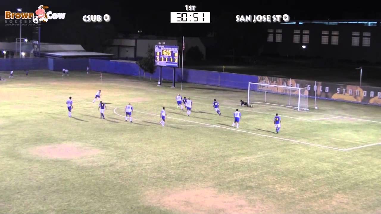 20131018 NCAA Mens Soccer CSU Bakersfield v San Jose State Highlights