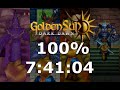 Golden Sun: Dark Dawn 100% Speedrun in 7:41:04 [World Record]