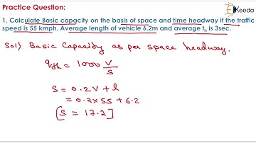 1st numerical of basic capacity - Traffic Engineering - Transportation Engineering - GATE