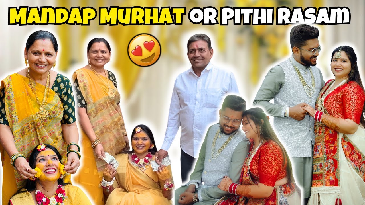 Mandap Murhat  🎉Or Pithi Rasam 💛#viralipatel #marriage #vlog